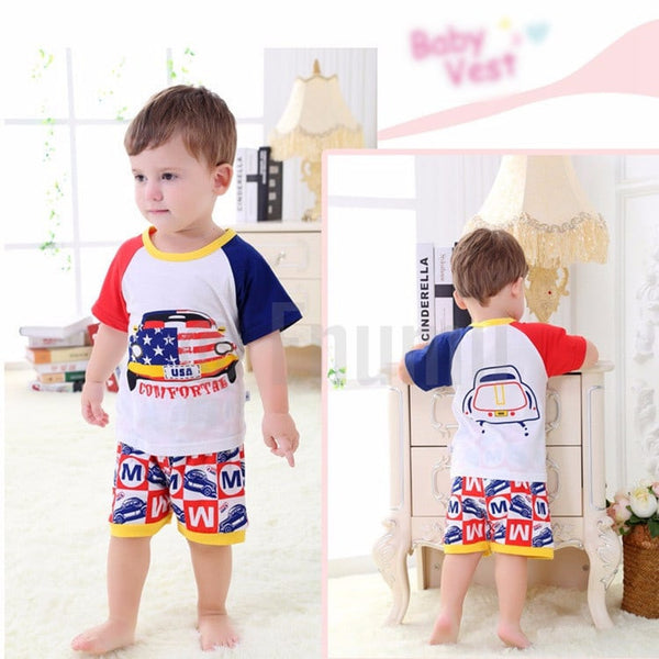 USA Print Baby Boy T Shirt Pant set - Enumu