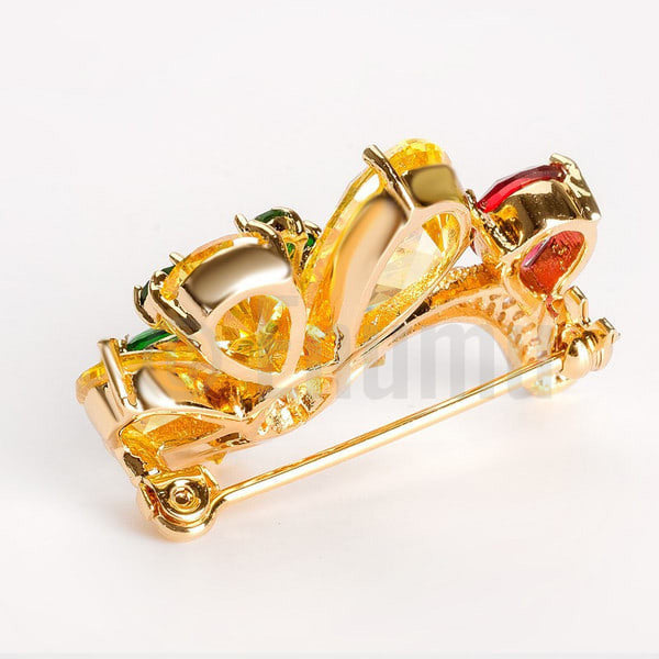 Yellow Flower Wedding Brooch - Enumu