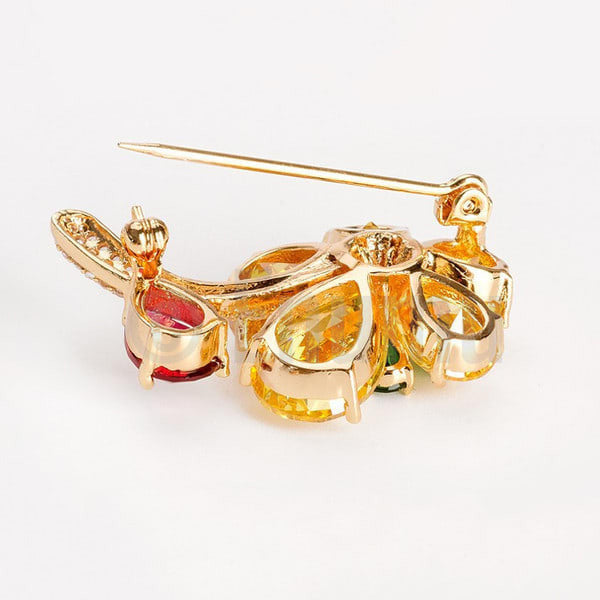 Yellow Flower Wedding Brooch - Enumu