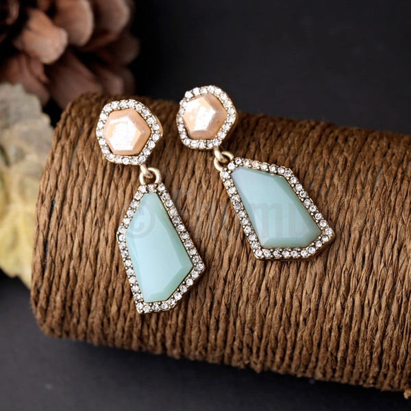 Ice Shine Stone Dangle Earrings - Enumu