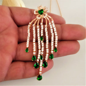 Super Big Emerald Pendant with Chain - Enumu