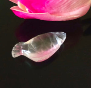 Carved Clear Rock Crystal ( Rare) Fish - Enumu