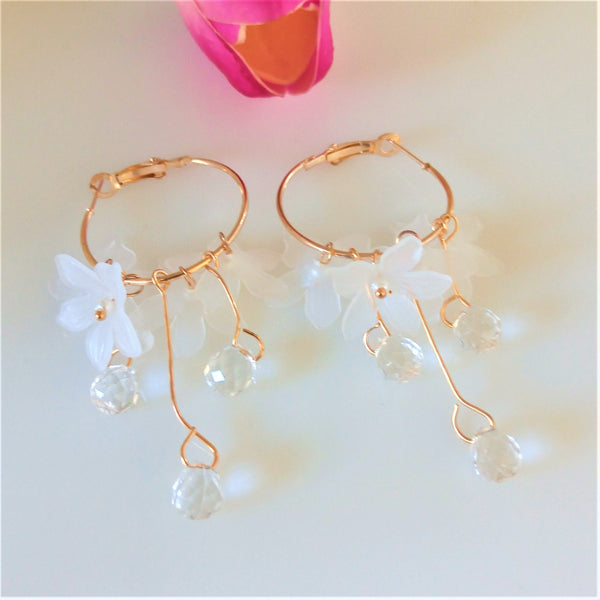 Flower Dangle Earrings - Enumu