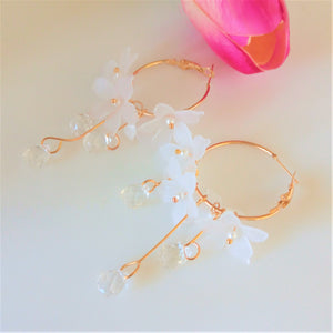 Flower Dangle Earrings - Enumu