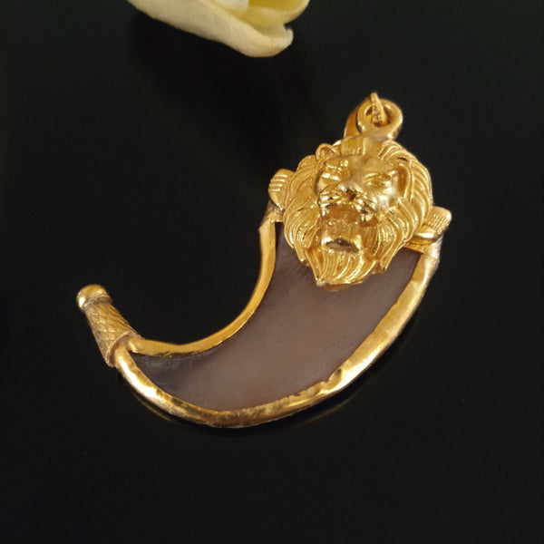 Pure Silver Lion Tiger Claw (Puligoru) Pendant - Enumu