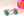 Load image into Gallery viewer, Adjustable Pure Silver Turquoise Drop Toe Rings - Enumu
