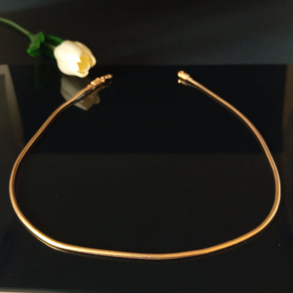 Gold Plated Pure Silver Chain - 16" ~ 18" - Enumu