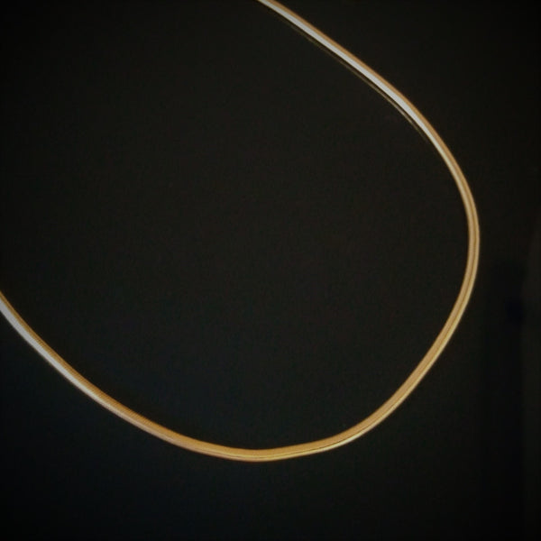 Gold Plated Pure Silver Chain - 16" ~ 18" - Enumu