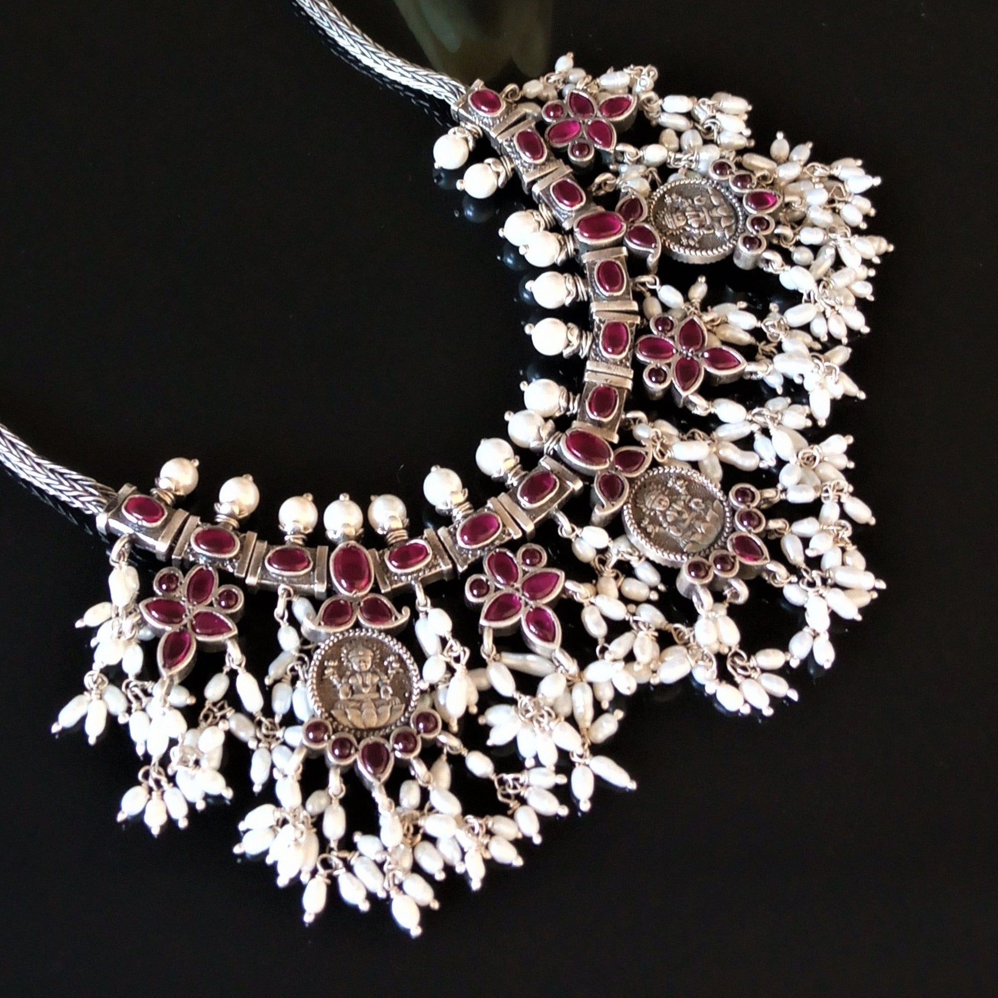 Guttapusalu necklace silver hotsell