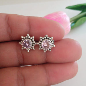 Tourmaline Pure Silver Studs - Enumu