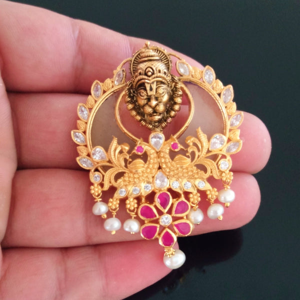Lord Narasimha Pure Silver Tiger Claw (Puli Goru) Pendant - Enumu