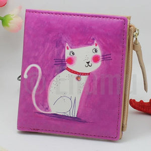 Dark Pink Cat Wallet - Enumu