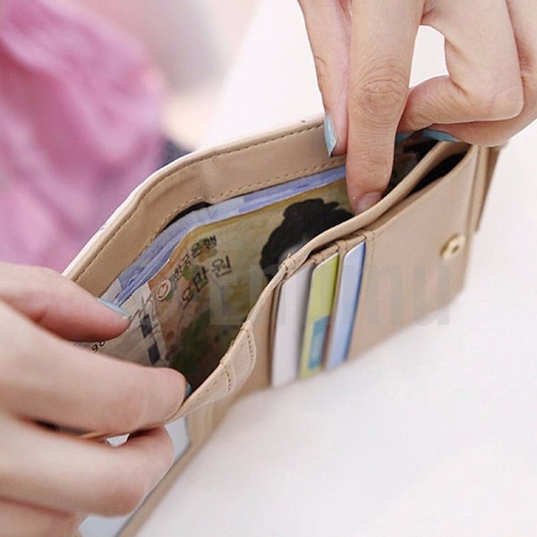 Dark Pink Cat Wallet - Enumu