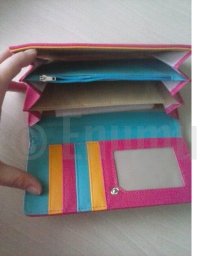 Pink High Heel and Butterflies Long Wallet - Enumu