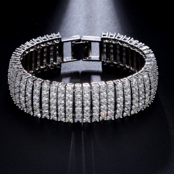 925 Sterling Silver Zircon Bracelet – Luxy Jewels