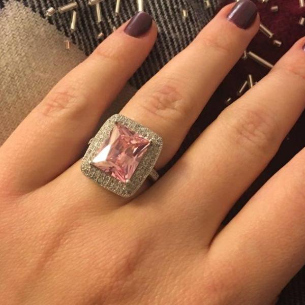 Big Pink Tourmaline Ring - Enumu