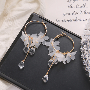 Flower Dangle Earrings - Enumu