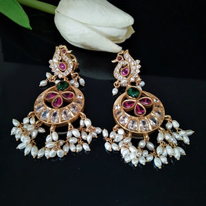 Pure Silver Swan Guttapusalu Dangle Earrings - Enumu