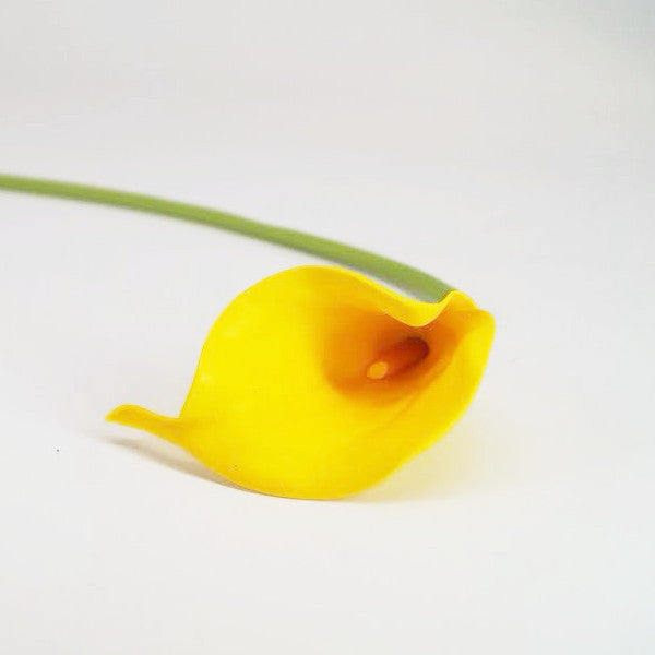 10 Pcs Yellow Calla Lilies Artificial Flowers - Enumu