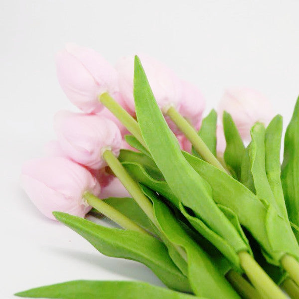 10 Pcs Pink Tulips Artificial Flowers - Enumu