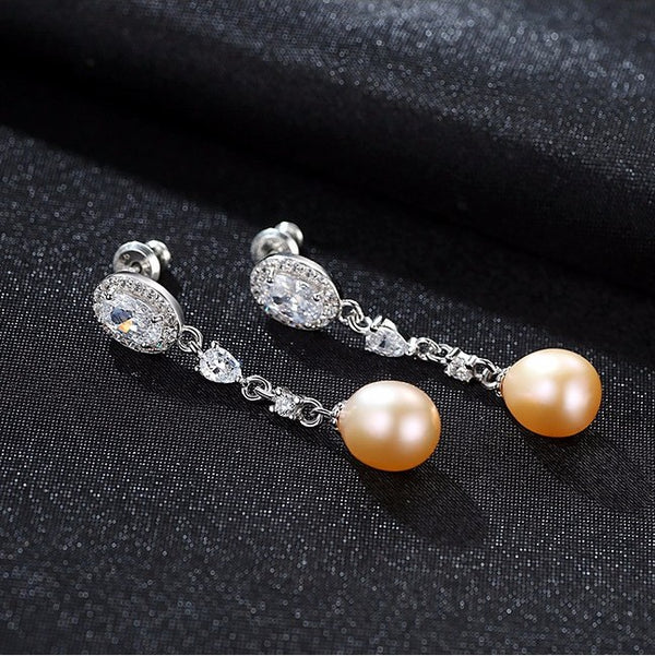 Sterling Silver Dangle Earrings - Enumu