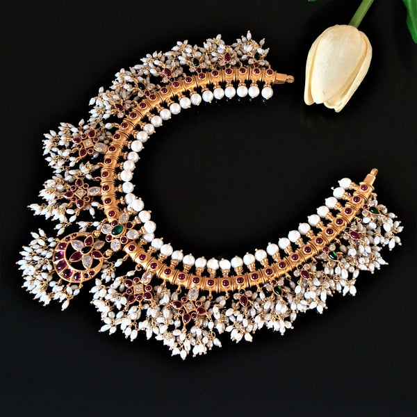 Handmade Pure Silver Guttapusalu Necklace Enumu