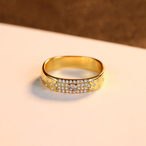 Pure 92.5 Sterling Silver Wedding Band / Ring - Enumu