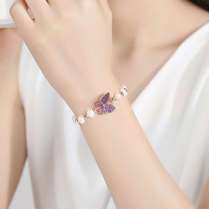 Butterfly Pearl Bracelet - Enumu