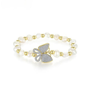 Butterfly Pearl Bracelet - Enumu