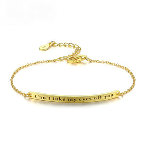 Sterling Silver "Can't take my Eyes off You" Bracelet - Enumu