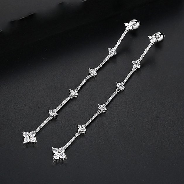 WGP Zircon Dangle Earrings - Enumu