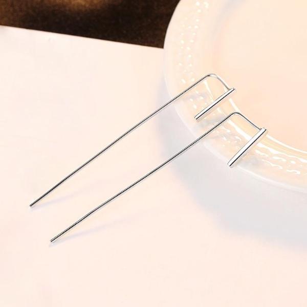 Pure 92.5 Sterling Silver Dangle Earrings - Enumu