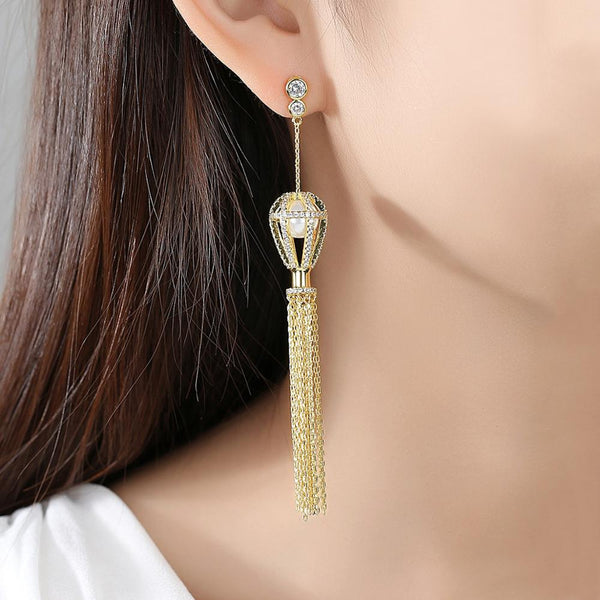 Silver Prom Earrings Chain Tassel Earrings for Women Rhinestone Leaf Drop  Dangle Earrings Jewelry for Girls Formal Earrings | Fruugo NO