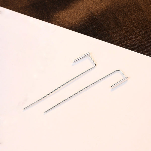 Pure 92.5 Sterling Silver Dangle Earrings - Enumu