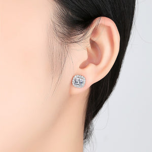 Sterling Silver 1.2 Ct Solitare Studs - Enumu