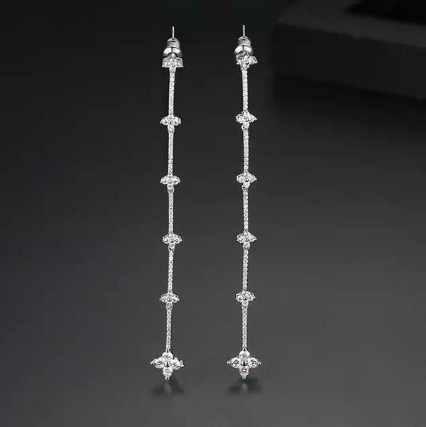 WGP Zircon Dangle Earrings - Enumu
