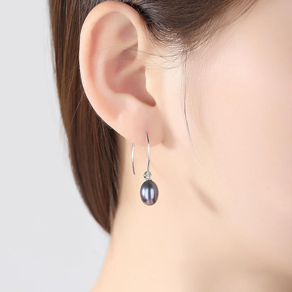 Nova Drop Earrings with Black Spinel