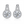 Load image into Gallery viewer, Sterling Silver CZ Studs - Enumu
