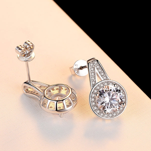 Sterling Silver CZ Studs - Enumu