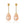 Load image into Gallery viewer, Pure 92.5 Sterling Silver Natural Golden Pearl Dangle Earrings - Enumu
