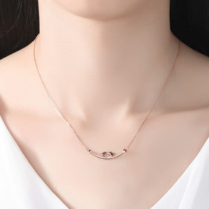 Sterling Silver Birds in Love Pendant with Chain - Enumu