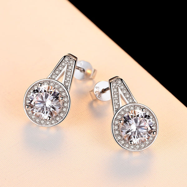 Sterling Silver CZ Studs - Enumu