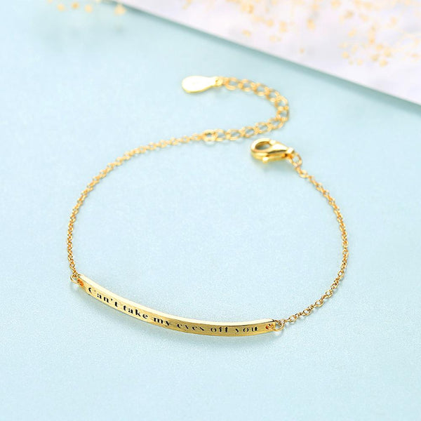Sterling Silver "Can't take my Eyes off You" Bracelet - Enumu