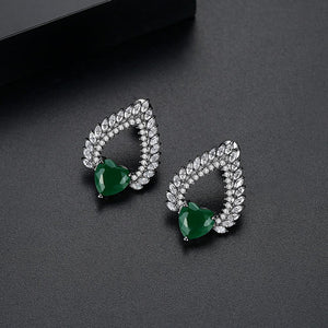 BGP Heart CZ Studs - Enumu