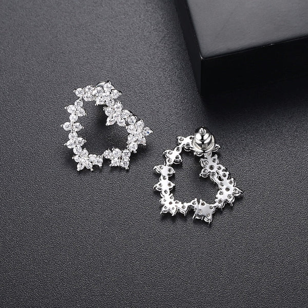 Heart Flower Studs - Enumu