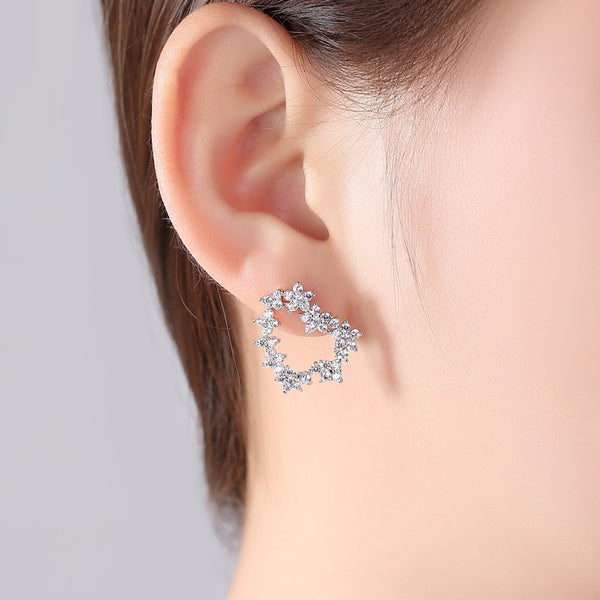 Heart Flower Studs - Enumu