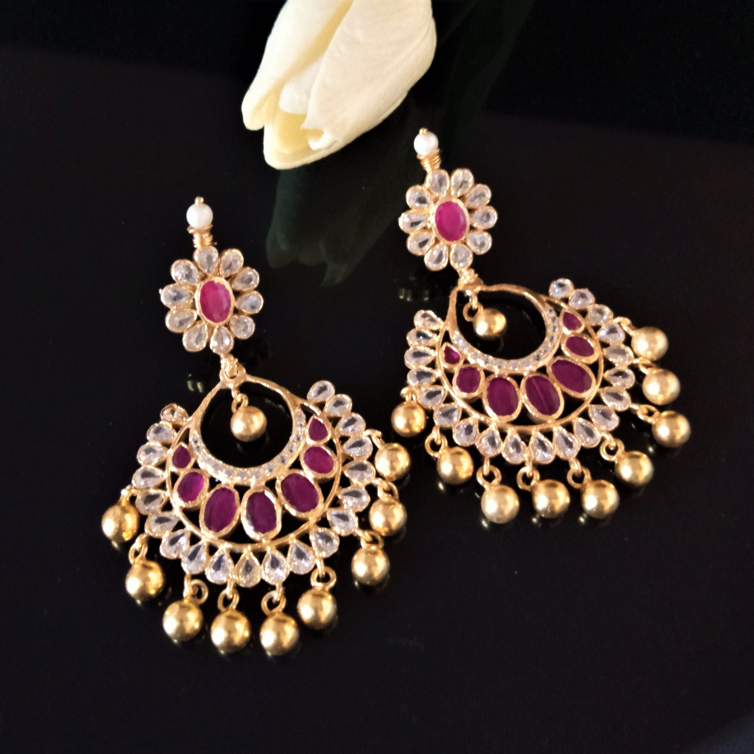 Chandbali Earrings Gold