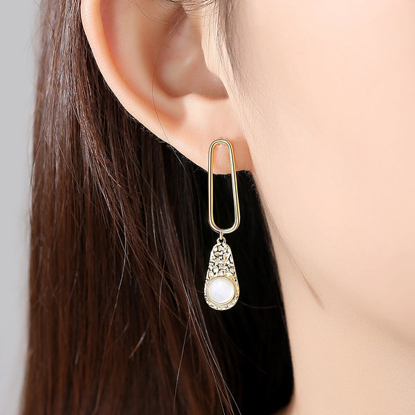 Sterling Silver Dangle Earrings - Enumu