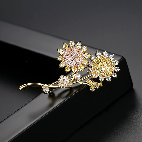 Sunflower Brooch - Enumu