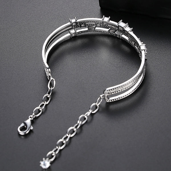 Adjustable Swiss Zircon Bracelet - Enumu